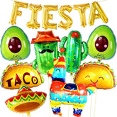 14 Pcs Fiesta Party Decorations Taco Cinco De Mayo Balloons Set Party Supplies