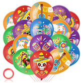 36Pcs Mexican Fiesta Balloons Cinco De Mayo Taco Party Latex Decoration Set