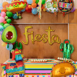 4Pcs Fiesta Sombrero Foil Balloons Cinco De Mayo Taco Party Decor Mylar Set