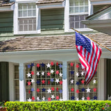 8 Pack Patriotic Star Streamers Banner for Party Hanging Decorations