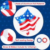 23 Piece Patriotic Foil Balloons Set with USA Letters and Star Balloons