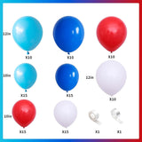 102 Piece Patriotic Balloon Arch Garland Kit for Party Decorations