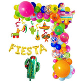 Fiesta Balloon Arch Kit Taco Cactus Llama Swirls Cinco De Mayo Party Decor Set