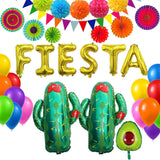 Fiesta Party Decorations Taco Balloons Cinco De Mayo Mexican Birthday Decor