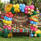 Cinco De Mayo Fiesta Balloon Arch Kit Cactus Mexican Hat Birthday Party Decor