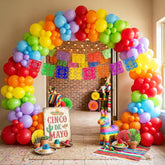 149Pcs Fiesta Balloon Arch Kit Cinco De Mayo Taco Birthday Party Decor Set