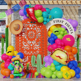 179Pcs Fiesta Balloon Arch Kit Cinco De Mayo Taco Cactus Party Decor Set