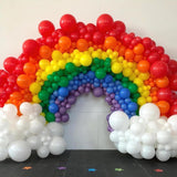 100Pcs Rainbow Balloon Arch Kit Mixed Sizes Cinco De Mayo Decor Set
