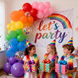 139Pcs Rainbow Balloon Arch Kit Colorful Fiesta Cinco De Mayo Party Decor Set