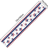Patriotic Stars and Stripes Table Runner 13 x 72 Inch for Party Décor