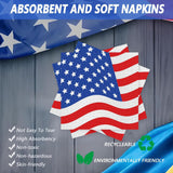 60 Piece Patriotic Plates and Napkins Set for Party Tableware
