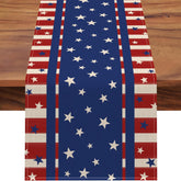 Patriotic Stars and Stripes Table Runner 13 x 60 Inch Party Décor