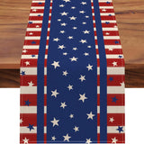Patriotic Stars and Stripes Table Runner 13 x 60 Inch Party Décor