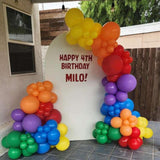 Rainbow Balloon Arch Kit 203pcs Colorful Garland Balloons Birthday Baby Shower Wedding Party Decorations