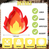 50 Piece Adventure Theme Paper Plates Camping Bonfire Party Supplies