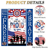 Patriotic Door Banner Set We Are So Proud of You Military Décor