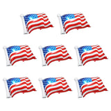 8 Pack American Flag Foil Balloons Patriotic Helium Party Décor