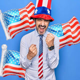 6 Pcs American Flag Foil Balloons Patriotic Labor Day Party Décor