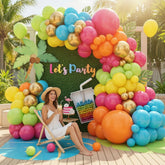 Hawaiian Balloon Arch Kit: Tropical Summer Party Garland (108pcs)