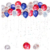 Red Blue White Patriotic Balloon Arch Kit Independence Day Party Decor