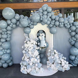 110 Pcs Dusty Blue Balloon Arch Kit Different Sizes Garland Decor