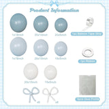 146 Pcs Blue White Balloon Arch Kit Macaron Garland Party Decor