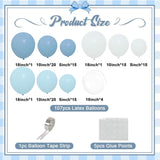 Dusty Blue Balloon Arch Kit 113 Pcs Haze Blue Sand White Party Decor Set