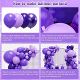 Purple Balloon Arch Kit Dark Purple Balloons Birthday Wedding Party Decor