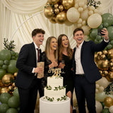 Sage Green Balloon Arch Kit Mixed Size White Sand Gold Party Decor Set