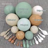 Dusty Green Tan Balloon Arch Kit Sage Brown Neutral Balloons Party Decor