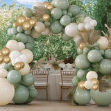 Sage Green Balloon Arch Kit Olive Gold Sand White Balloons Party Decor