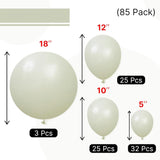 Sage Green Balloon Arch Kit 85 Pcs Dusty Boho Green Party Decor Set