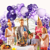 Lavender Purple Balloon Arch Kit 161 Pcs Princess Party Decor Set