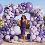 Purple Balloon Arch Kit 155 Pcs Lavender Light Party Decor Set