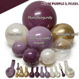Dusty Purple Gold Balloon Arch Kit Double Stuffed Party Decor Set