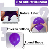Dark Purple Balloon Arch Kit 155 Pcs Royal Party Decor Set