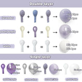 Pastel Purple White Balloon Arch Kit Double Stuffed Lavender Party Decor