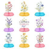 Wildflower Honeycomb Centerpieces Set of 9 Spring Floral Table Decor