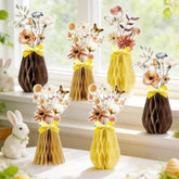 Boho Floral Centerpieces Set of 9 Brown Rustic Table Party Decor