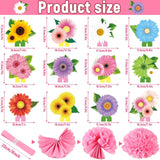 Sunflower Honeycomb Centerpieces Set of 12 Spring Daisy Table Decor