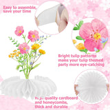Wildflower Honeycomb Centerpieces Set of 12 Spring Table Party Decor