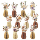 oho Flower Honeycomb Centerpieces Set of 12 Wildflower Table Decor