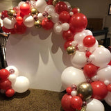 Red White Magenta Balloon Arch Kit, Romantic Party Garland Decorations