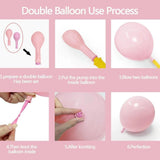 Pastel Balloon Arch Kit, Lavender Lilac Ivory Garland, Double Stuffed Balloons, Bridal Shower Decor