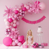 Pink Balloon Arch Kit, Star Balloons, Graduation, Birthday, Mother's Day Party Decorations