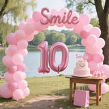 Pastel Pink Balloon Arch Kit, Macaron Garland, Baby Shower Birthday Party Decor