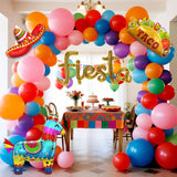 Cinco De Mayo Fiesta Balloon Arch Kit Llama Taco Sombrero Rainbow Party Decor