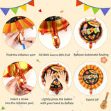 16Pcs Fiesta Foil Balloons Cactus Taco Avocado Cinco De Mayo Party Decor Set