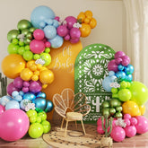 145Pcs Fiesta Balloon Arch Kit Rainbow Cinco De Mayo Party Garland Decor