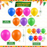 105Pcs Fiesta Balloon Arch Kit Cinco De Mayo Taco Party Decorations Set Decor